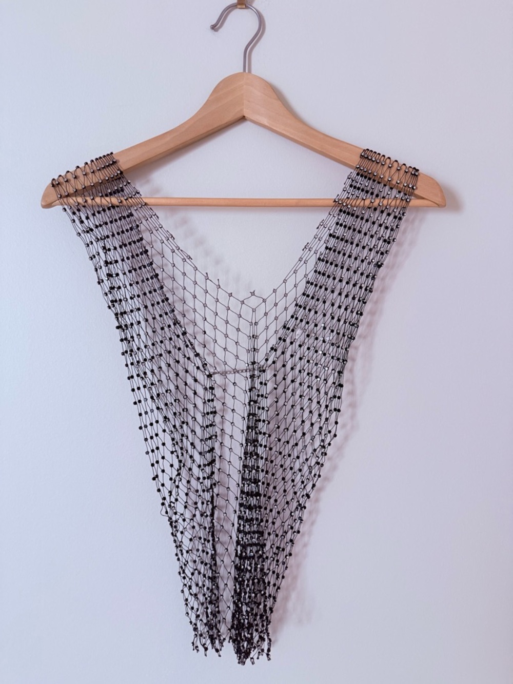 FESTIVAL • Beaded Net Topper in Black